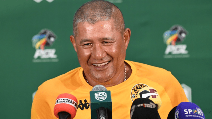 Kaizer Chiefs coach Cavin Johnson during a Nedbank Cup press conference at PSL headquarters in Johannesburg on Thursday.