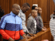 The five men accused of murdering Senzo Meyiwa in the Pretoria high court.