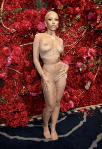 At the Met Gala After Party, Doja Cat Wore Basically See-through Nude Shapewear.